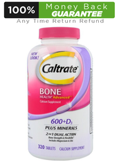 Caltrate Bone Health Advanced Calcium Supplement 2 in 1 Dual Action -320 Tablets