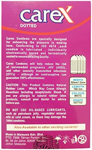 Carex Dotted Ultimate Pleasure 12 Condoms online in Pakistan on Manmohni