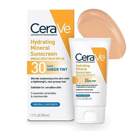 CeraVe Hydrating Mineral Sheer Tint Sunscreen SPF 30