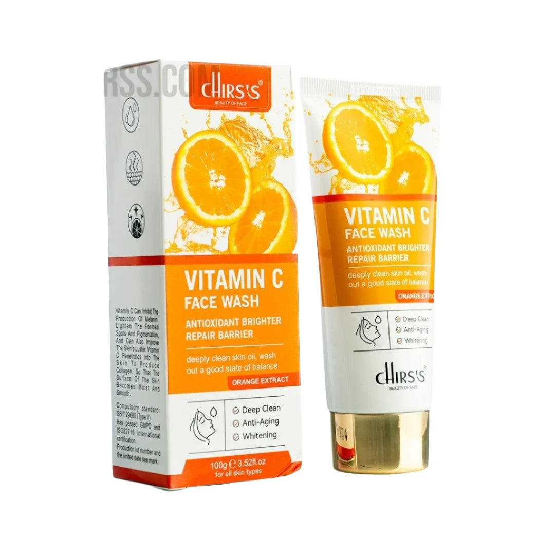 Chirs's Vitamin C Face Wash Antioxidant Brighter Repair Barrier 100G