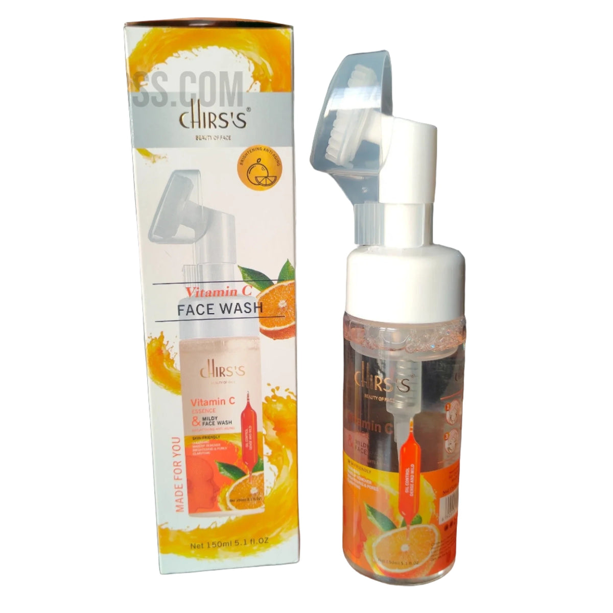 Chirs's Vitamin C Face Wash Brightening & Anti Aging Cleansing Mousse 150ML