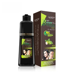 LICHEN DARK BROWN HAIR COLOR SHAMPOO 200 ml (Pump Bottle)