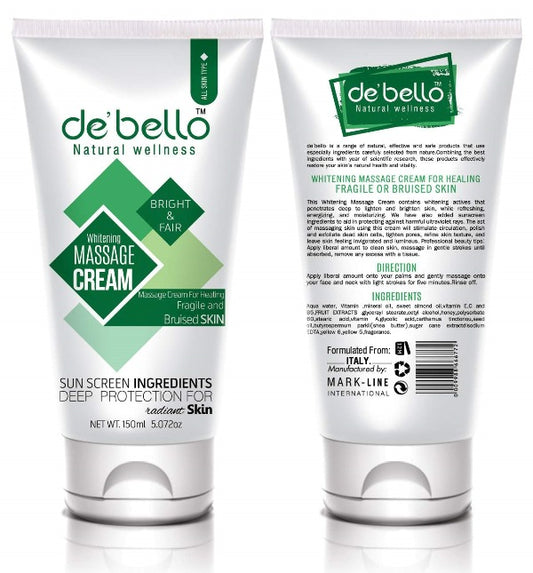 De'bello Bright & Fair Whitening Massage Cream 150 ML