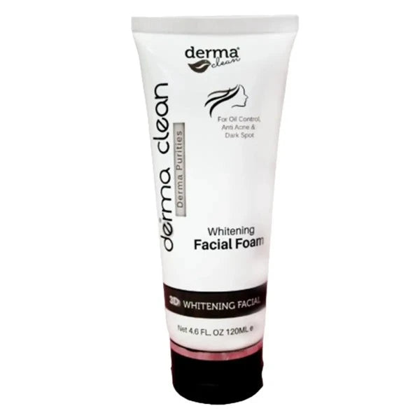 Derma Clean 3D Whitening Facial Foam 120 ML