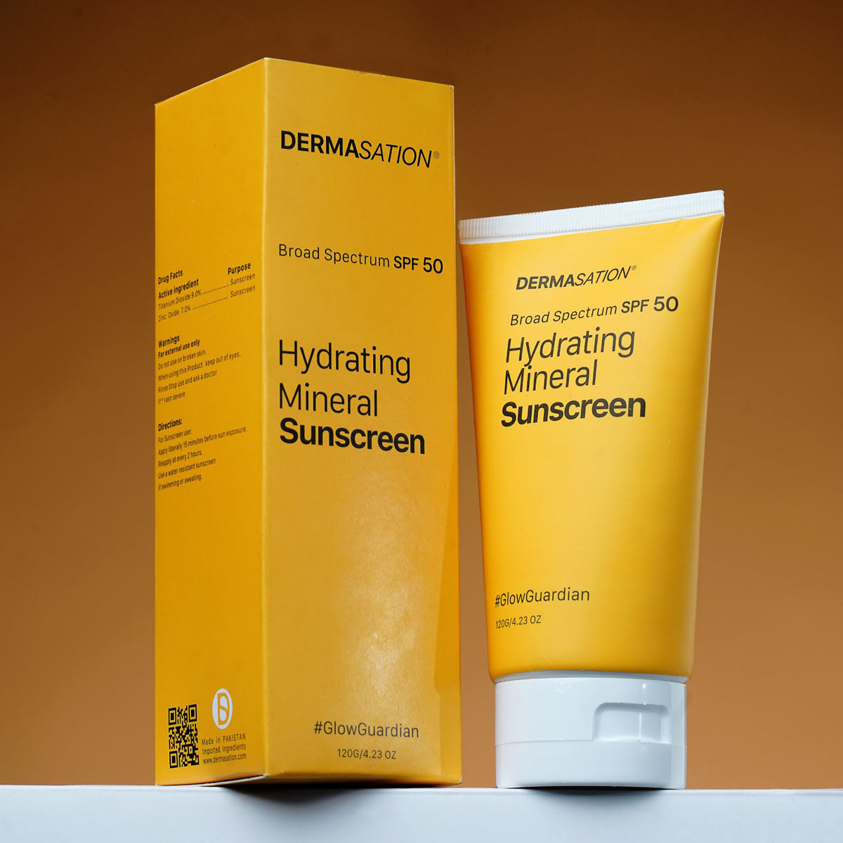 Dermasation Hydrating Mineral Sun Screen SPF 50 120 ML