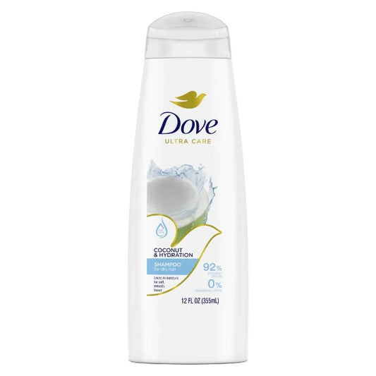 Dove Ultra Care Shampoo Coconut & Hydration for Dry Hair 355 ML