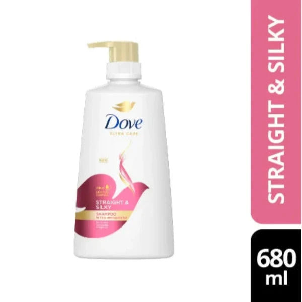 Dove Ultra Care straight & silky Shampoo 680 ML