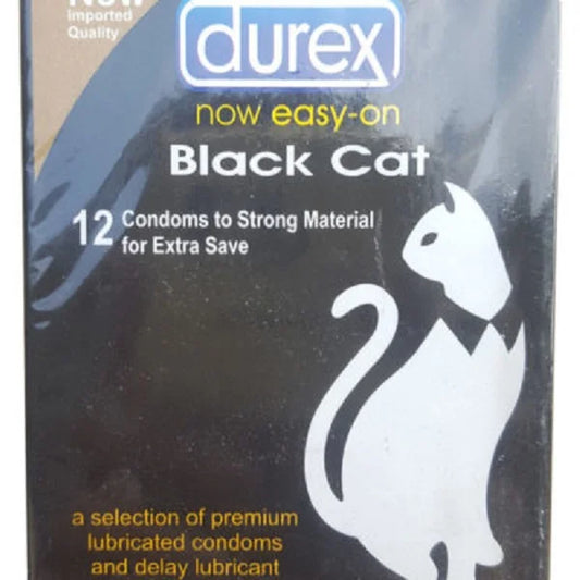 Durex Black Cat Extra Save Condoms 12 Pieces Rs.425