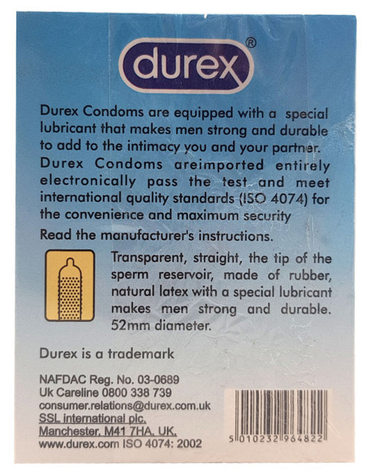 Durex More Love Lubricated Ultra Thin Condoms 12 Pieces