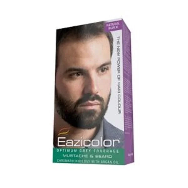 EAZICOLOR FOR MEN MUSTACHE &amp; BEARD BLACK (1.0)