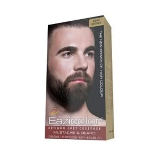 EAZICOLOR FOR MEN MUSTACHE &amp; BEARD DARK BROWN (3.0)