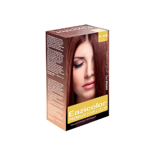 EAZICOLOR WOMEN KIT 5.5 LIGHT MAHOGANY BROWN 60ML