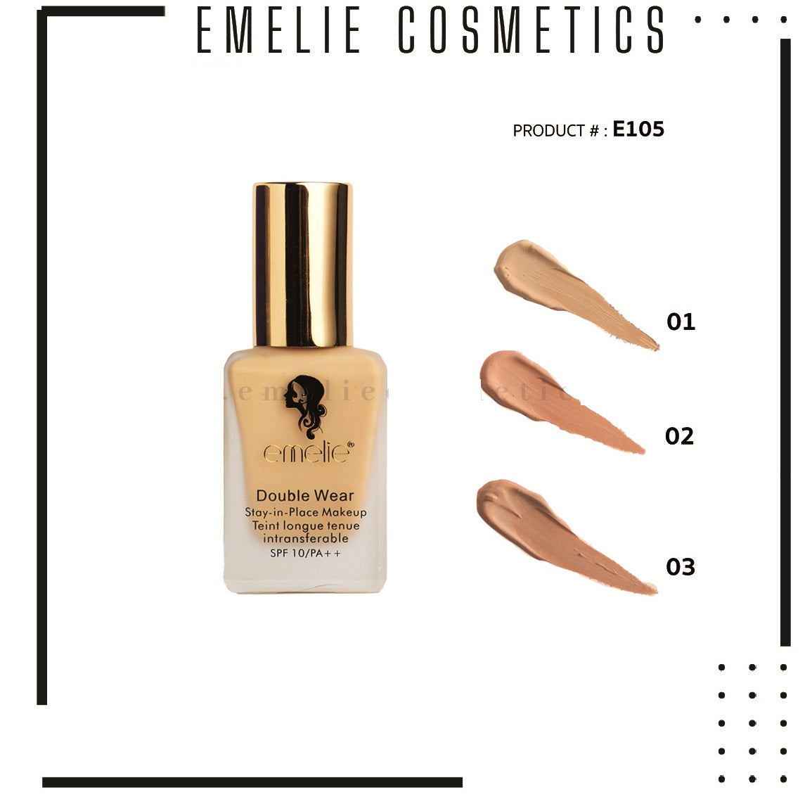 Emelie Paris Double Wear Foundation