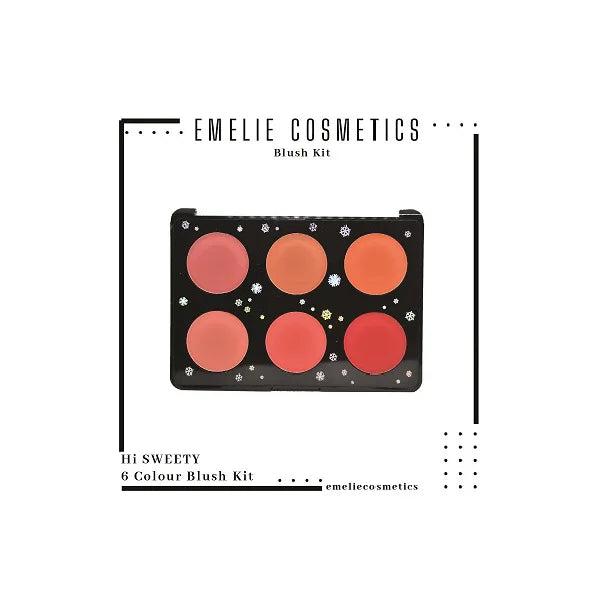 Emelie Paris Hi Sweety 6 Color Blush Kit