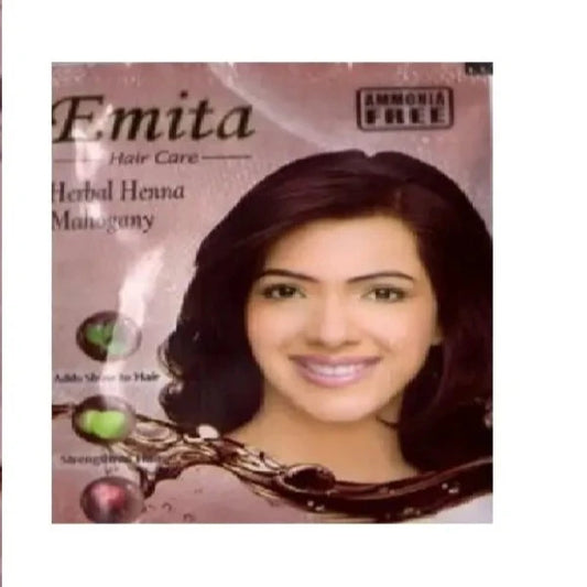 Emita Hair Care Herbal Henna Mahogany (6 Sachet in Each)