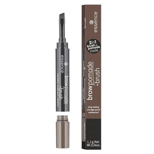 Essence Eyebrow Pomade + Brush 04 Dark Brown
