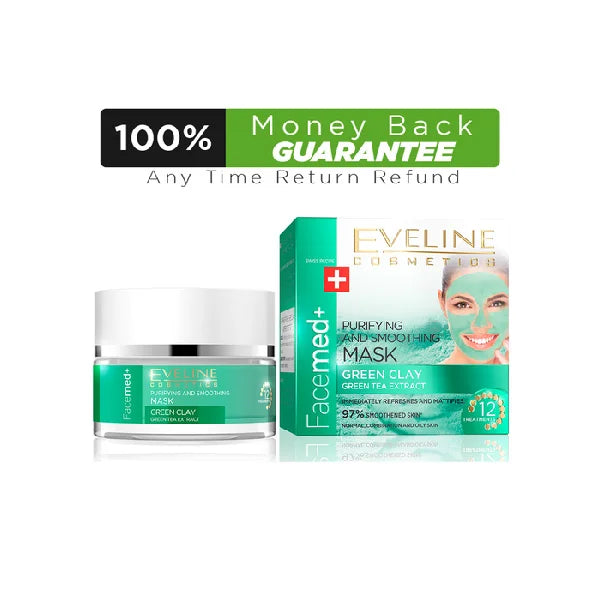 Eveline FaceMed Smoothening Green Clay Mask 50ml