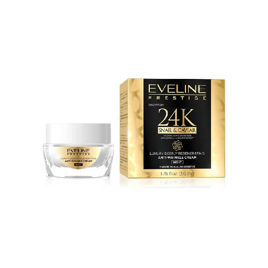 Eveline Prestige 24K Snail &amp; Caviar Anti-Wrinkle Night Cream 50 ml