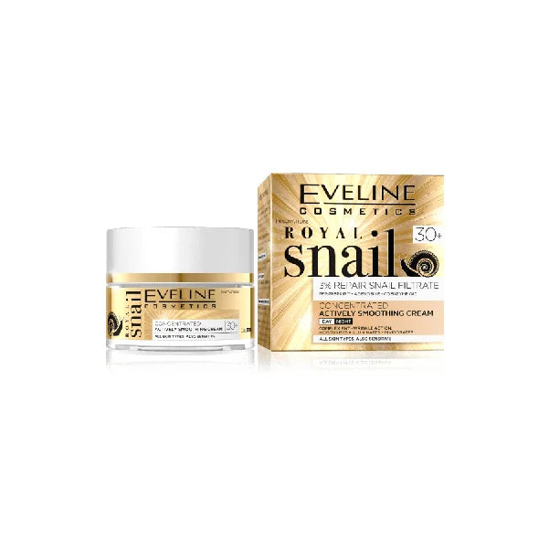 Eveline Royal Snail Concentrated Actively Smoothing Day &amp; Night Cream 30+ - 50ml