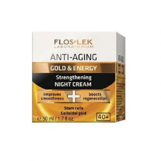 FLOSLEK PHARMA ANTI-AGING GOLD & ENERGY STRENGTHENING NIGHT CREAM