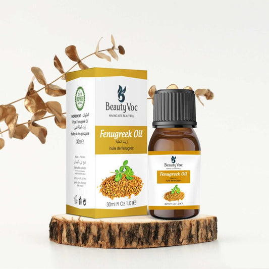 BeautyVoc Pure Fenugreek Oil 30 ml | For Healthy Hair | Radiant Skin | Natural Wellness | Breast enlargnment