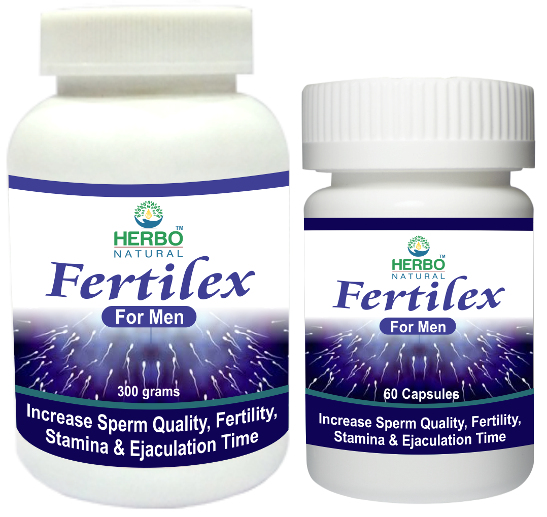 Herbo Natural Fertilex For Men (60 Capsules &amp; 300g Powder)