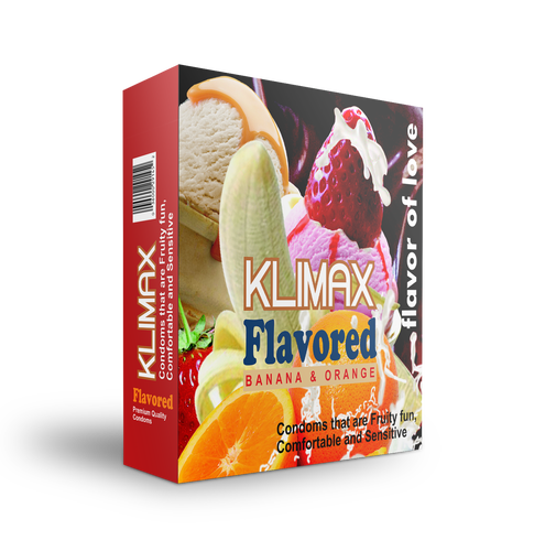 Klimax Flavored 2Pcs - Orange Banana Condoms