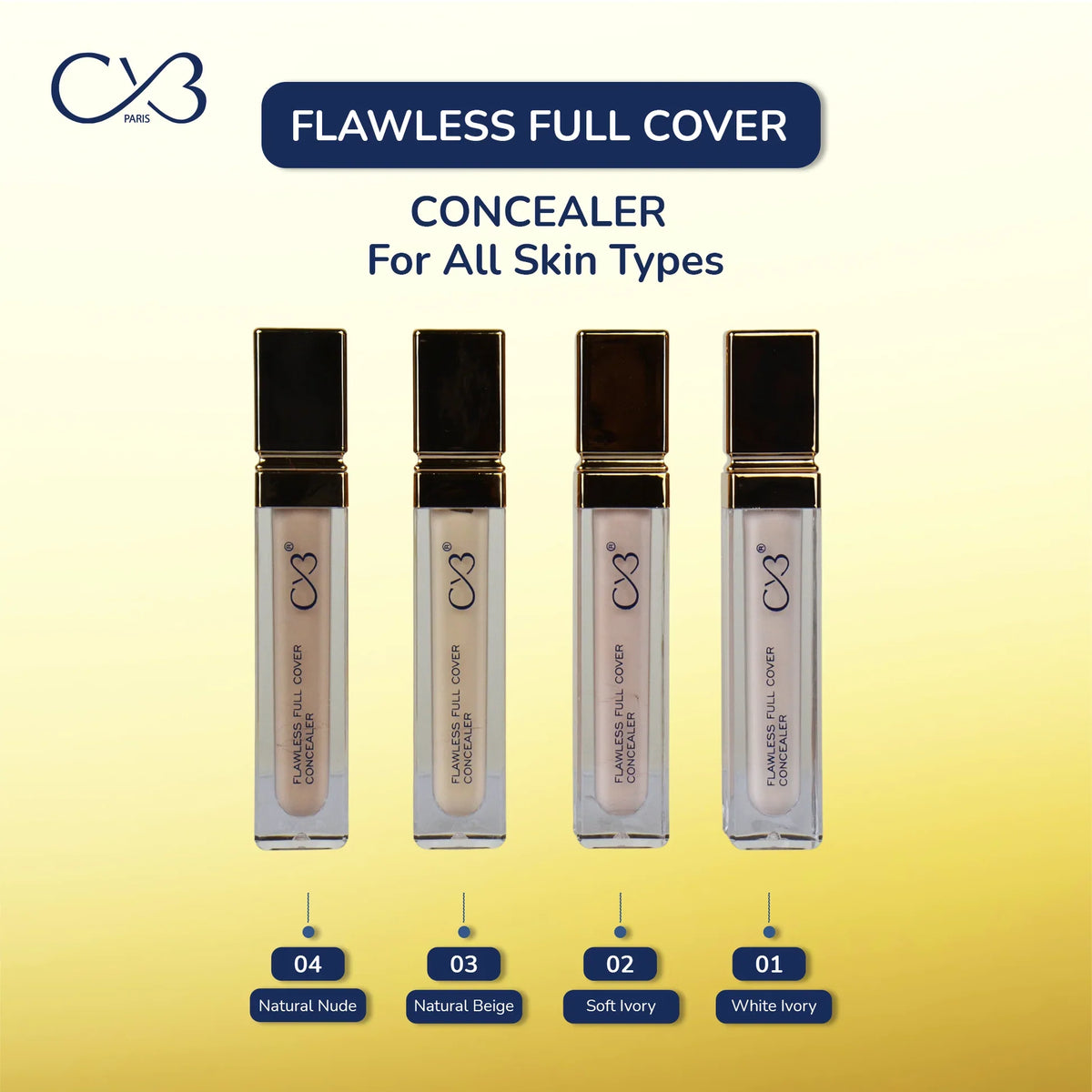CVB Paris Flawless Full Cover Concealer 10g (CVB-CNP-101-)