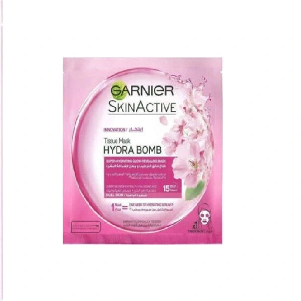 GARNIER SKIN ACTIVE MASK HYDRA BOMB GLOW-REVEALING 32G-PIN