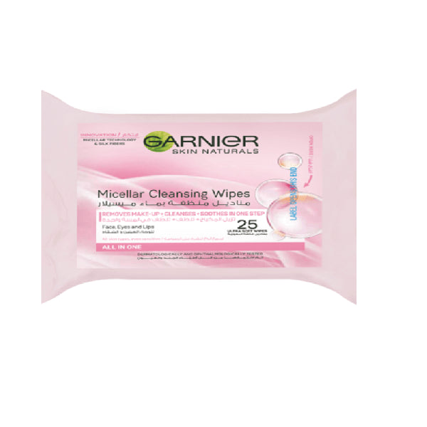 Garnier Micellar Cleansing Wipes 25 Pieces