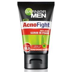 Garnier Men Acno Fight Anti-Acne Scrub In Foam 100ml