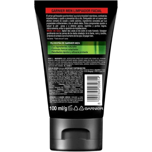 Garnier Men Acno Fight Wasabi Anti-Bacteria Brightening Foam 100ml