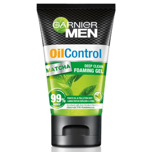 Garnier Men Oil Control Matcha Deep Clean Foaming Gel 100ml