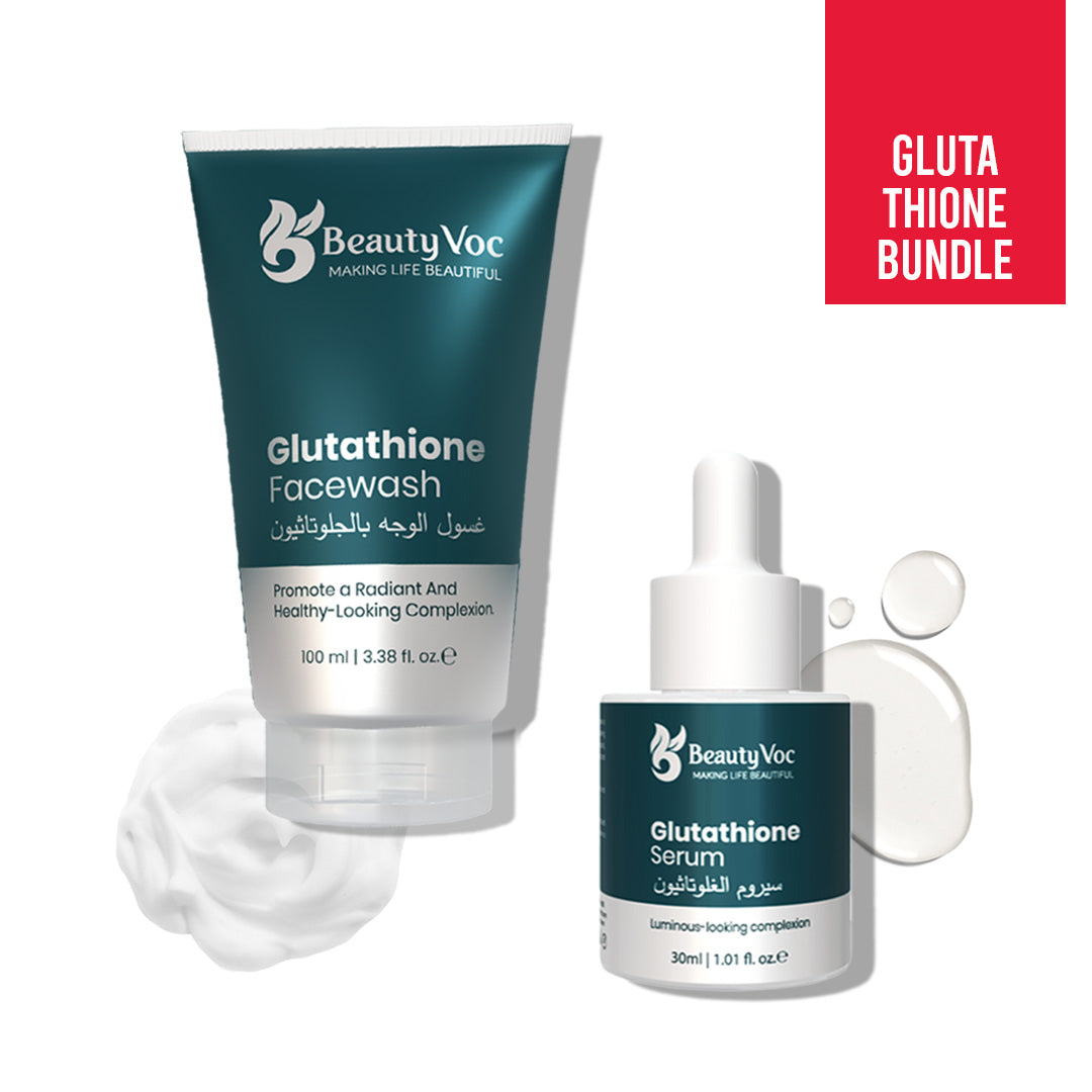 BeautyVoc Glutathione Facewash & Serum bundle