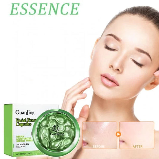 Guanjing Facial Capsules with Avocado Oil & Collagen.