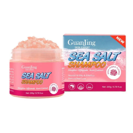 Guanjing Pink Sea Salt Scalp Scrub Shampoo 200g