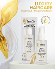 BeautyVoc Hair Serum 50ml | Anti Frizz | Heat Protect Hair Serum | Detangles, Adds Shine & Softness | Promotes Hair Growth | Non-Greasy