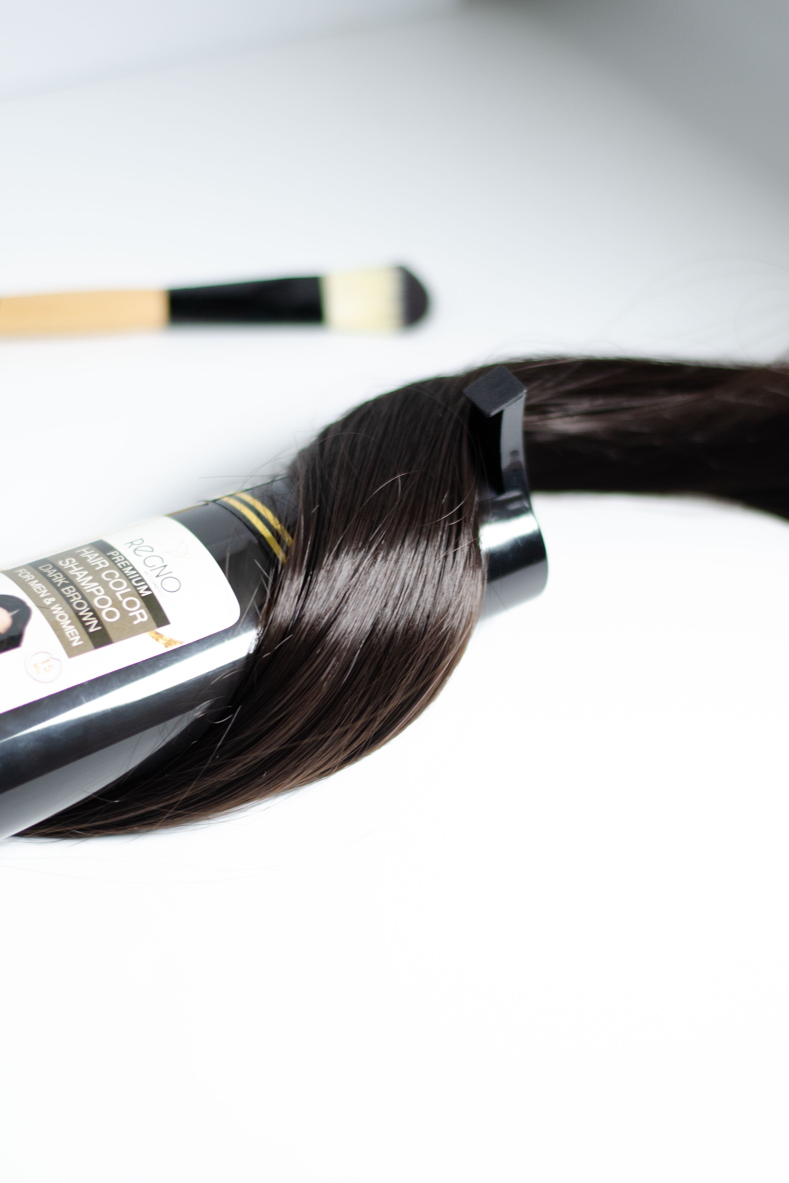 Hair Color Shampoo | Premium Dark Brown | Regno | +-200ml |
