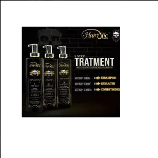 Hairotic Men Hair Keratin Treatment Vitamin B+E Set