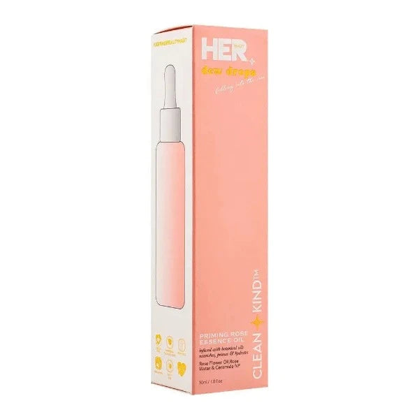 Her Beauty Dew Drops Priming Rose Essence Oil, 30ml