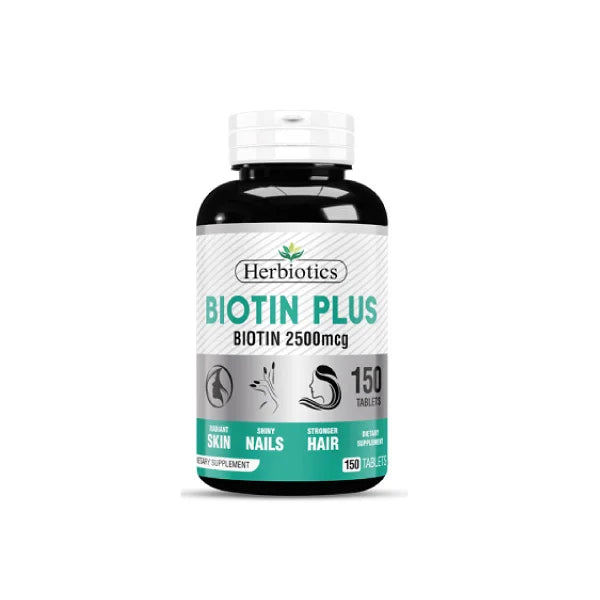 Herbiotics Biotin Plus 2500mcg – 150 Tablets