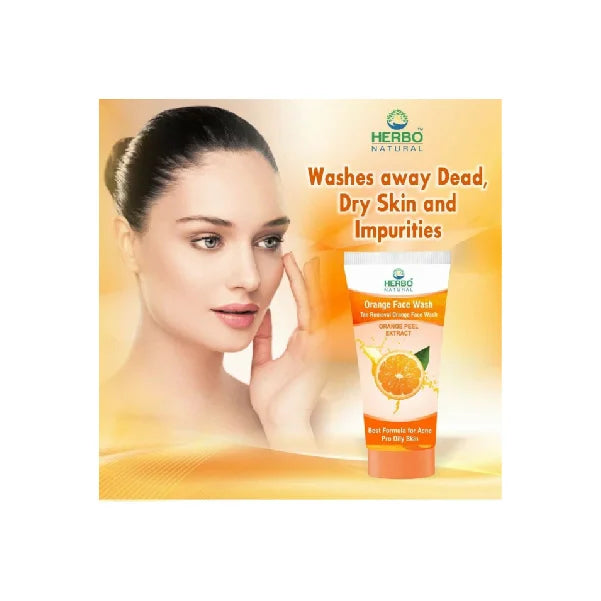 Herbo Natural Orange Face Wash - 100 ml