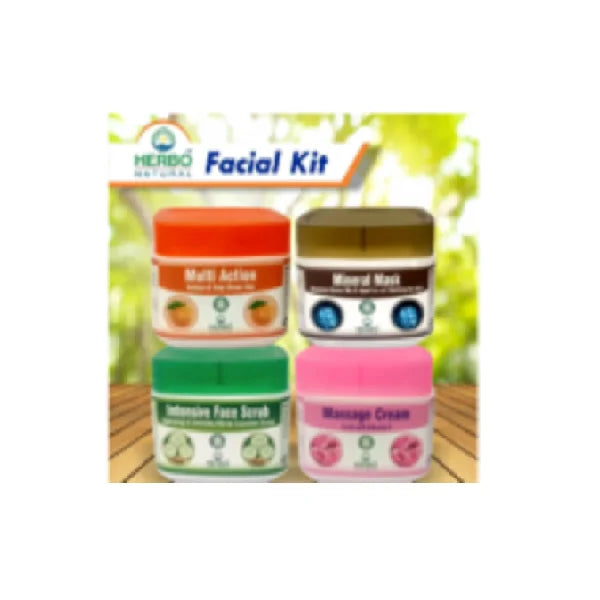 Herbo Natural Whitening Facial Kit - 4 Step