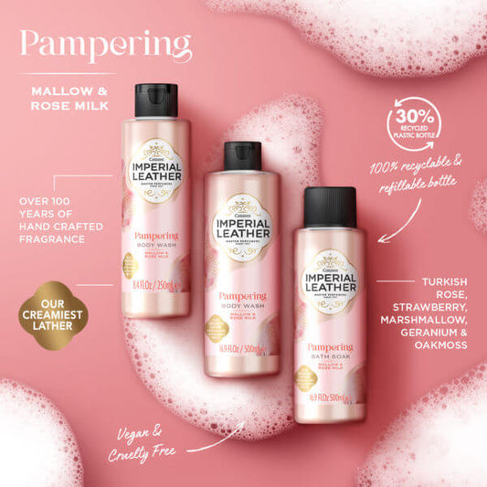 Imperial Leather Pampering Mallow And Rose Milk Body Wash 500ml