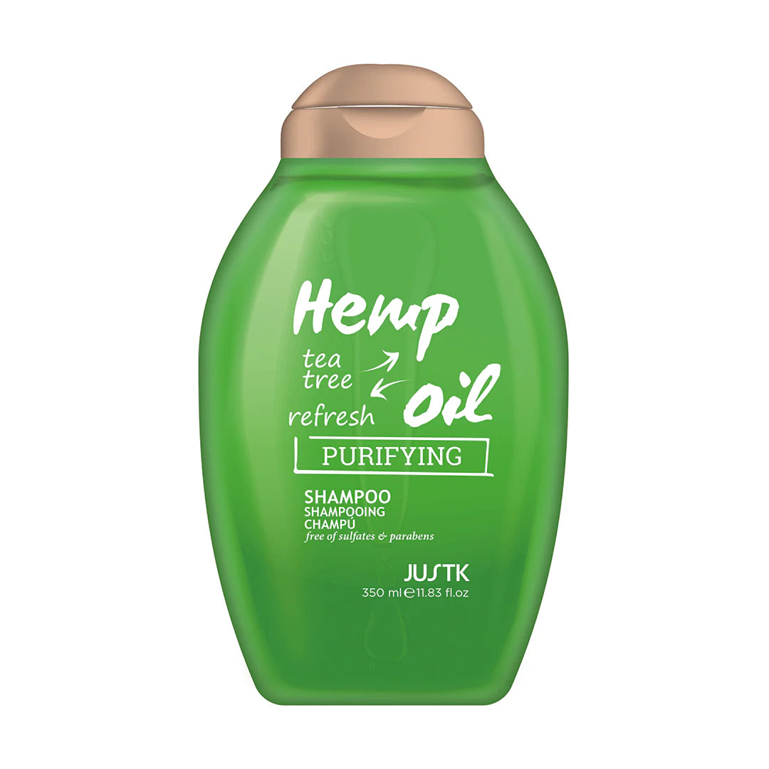 JUSTK Tea Tree Oil, Hemp Oil Purifying Shampoo 350ml