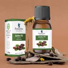 BeautyVoc Pure Jojoba Oil 30 ml - 100% Natural Cold-Pressed | Best for Hair & Skin | Non-Comedogenic & Fast Absorbing