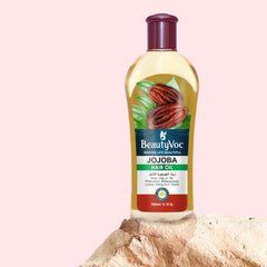BeautyVoc Jojoba Hair Oil 200 ml  | Promotes Hair Growth, Reduces Hair Fall & Dandruff