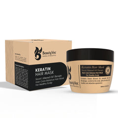 BeautyVoc Keratin Hair Mask 400g - Frizz Control Hair Mask | Strengthen damaged hair