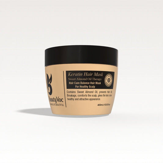 BeautyVoc Keratin Hair Mask 400g - Frizz Control Hair Mask | Strengthen damaged hair