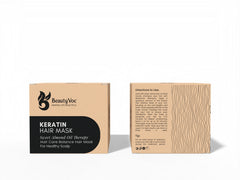 BeautyVoc Keratin Hair Mask 400g - Frizz Control Hair Mask | Strengthen damaged hair